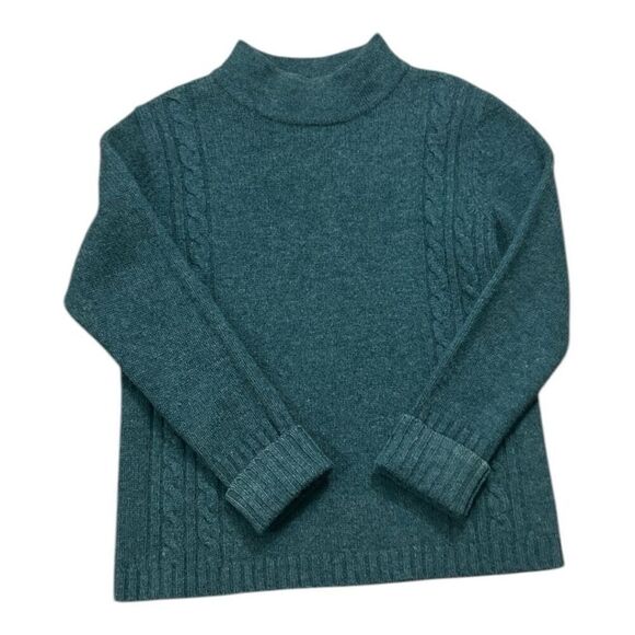 Genuine Sonoma Jean Company Green Knit Lambswool Women Sweater Mock Size Small - Picture 1 of 7